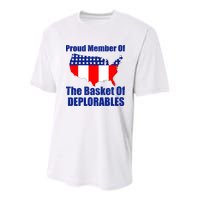 Proud Member Of The Basket Of Deplorables Youth Performance Sprint T-Shirt