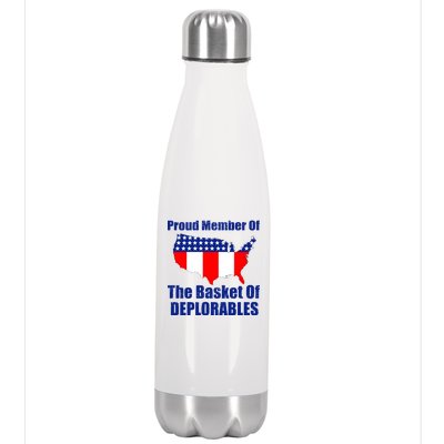 Proud Member Of The Basket Of Deplorables Stainless Steel Insulated Water Bottle