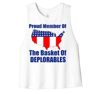 Proud Member Of The Basket Of Deplorables Women's Racerback Cropped Tank