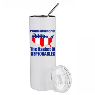 Proud Member Of The Basket Of Deplorables Stainless Steel Tumbler