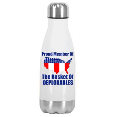 Proud Member Of The Basket Of Deplorables Stainless Steel Insulated Water Bottle