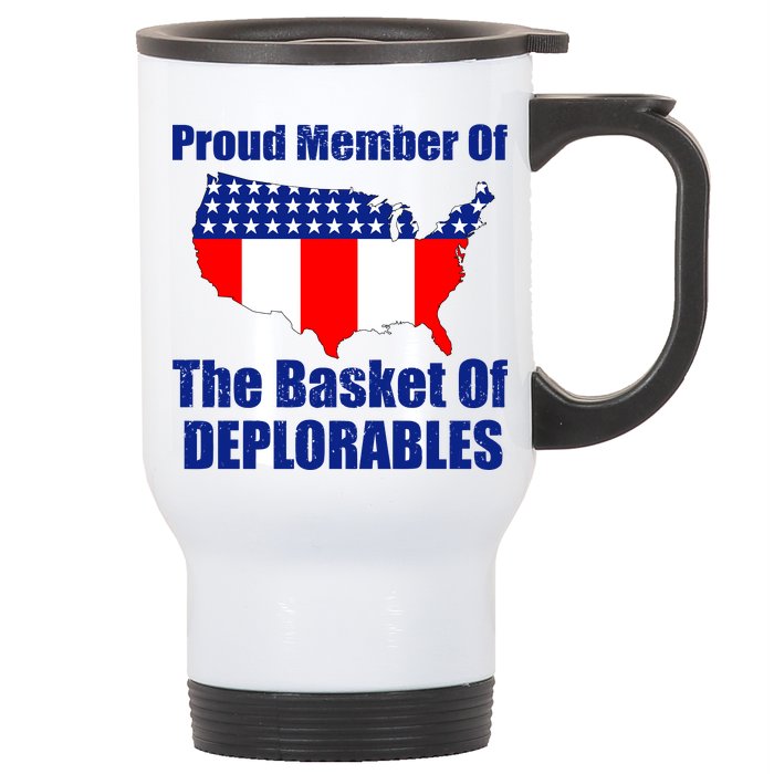 Proud Member Of The Basket Of Deplorables Stainless Steel Travel Mug