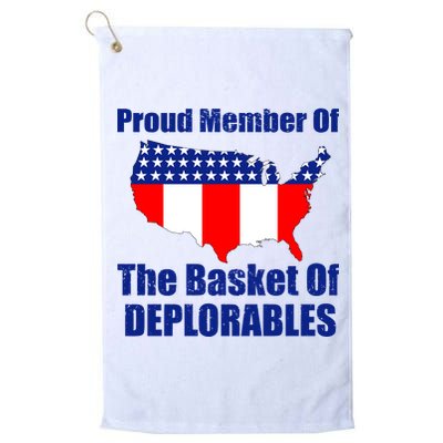 Proud Member Of The Basket Of Deplorables Platinum Collection Golf Towel