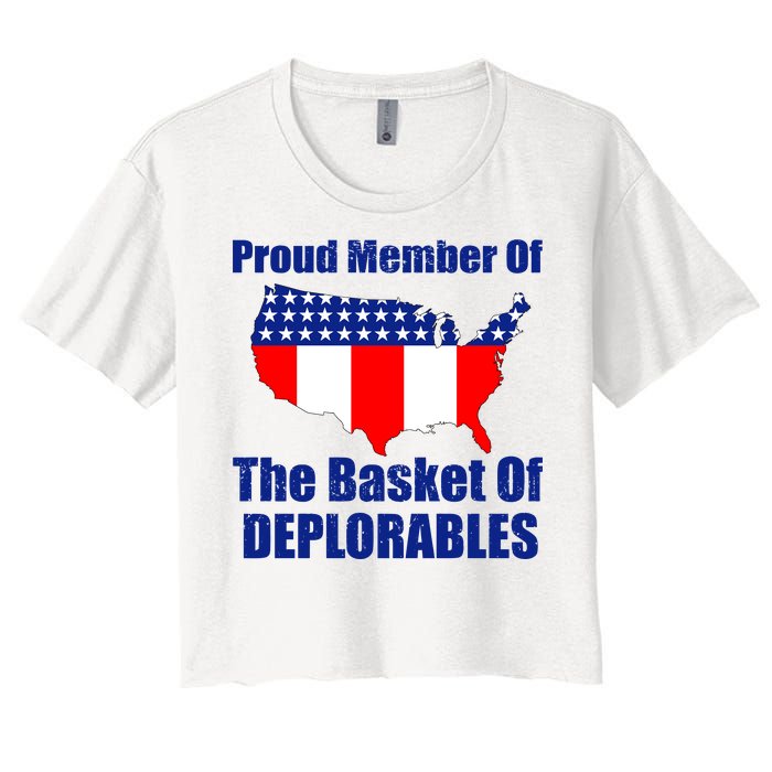 Proud Member Of The Basket Of Deplorables Women's Crop Top Tee