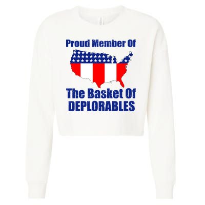 Proud Member Of The Basket Of Deplorables Cropped Pullover Crew