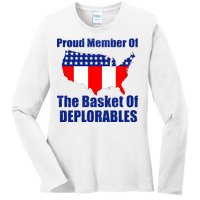 Proud Member Of The Basket Of Deplorables Ladies Long Sleeve Shirt