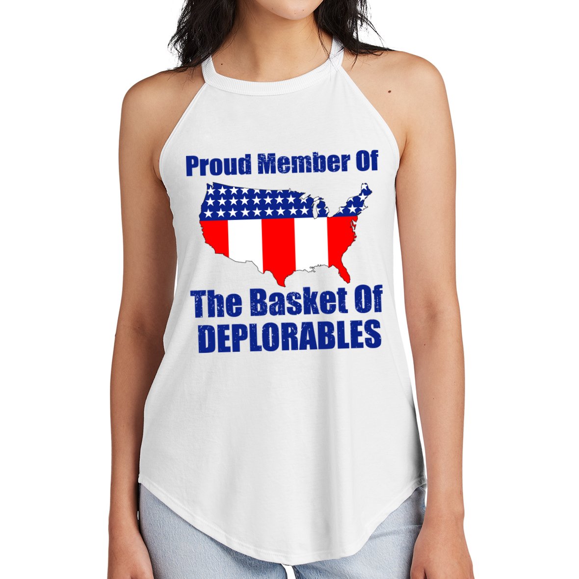 Proud Member Of The Basket Of Deplorables Women's Perfect Tri Rocker Tank