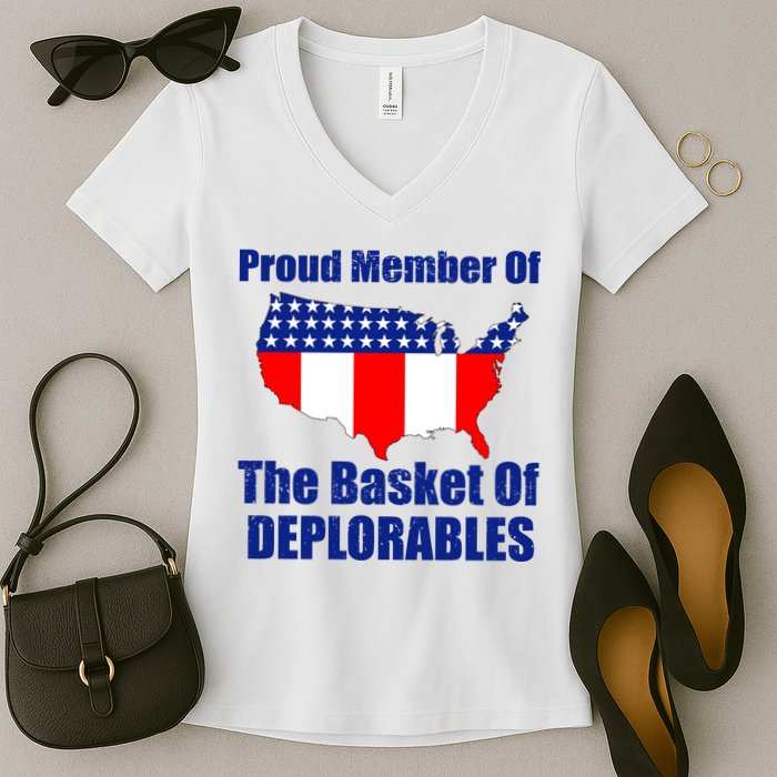 Proud Member Of The Basket Of Deplorables Women's V-Neck T-Shirt