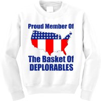 Proud Member Of The Basket Of Deplorables Kids Sweatshirt