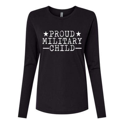 Proud Military Child Womens Cotton Relaxed Long Sleeve T-Shirt