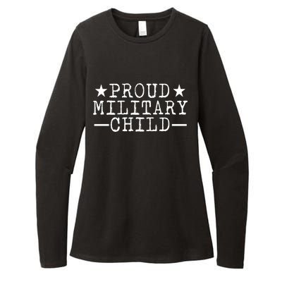 Proud Military Child Womens CVC Long Sleeve Shirt