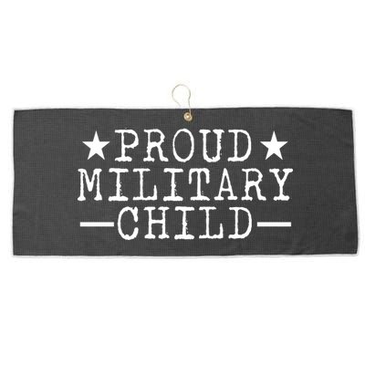 Proud Military Child Large Microfiber Waffle Golf Towel