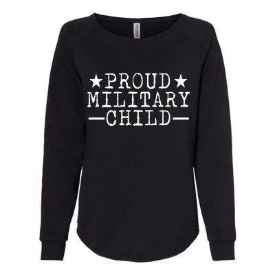 Proud Military Child Womens California Wash Sweatshirt