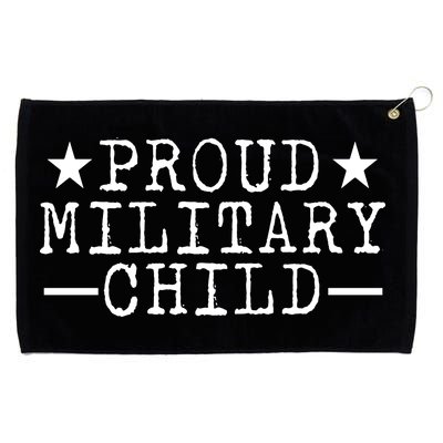 Proud Military Child Grommeted Golf Towel