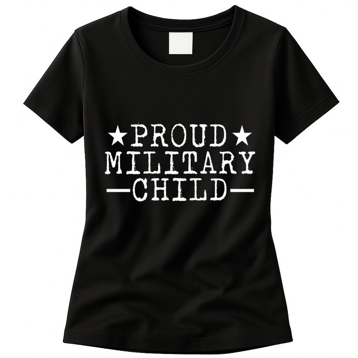 Proud Military Child Womens T-Shirt