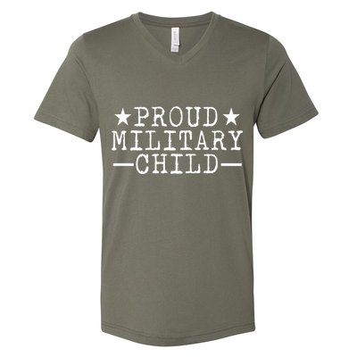 Proud Military Child V-Neck T-Shirt