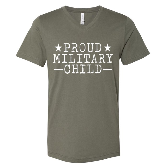 Proud Military Child V-Neck T-Shirt