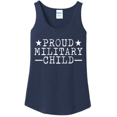 Proud Military Child Ladies Essential Tank