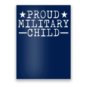 Proud Military Child Poster