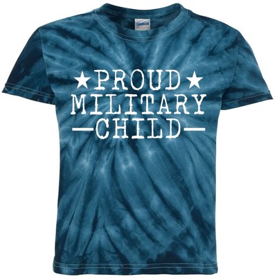 Proud Military Child Kids Tie-Dye T-Shirt