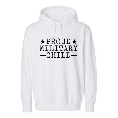 Proud Military Child Garment-Dyed Fleece Hoodie