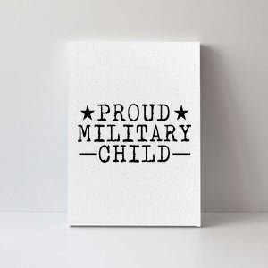 Proud Military Child Canvas