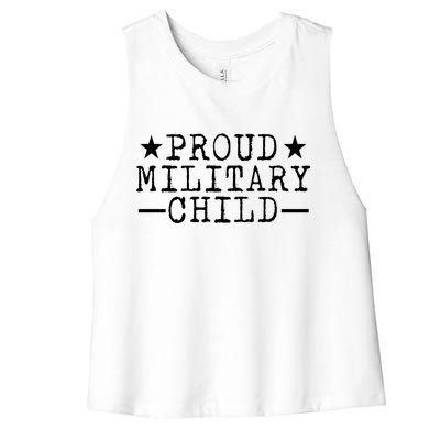 Proud Military Child Women's Racerback Cropped Tank