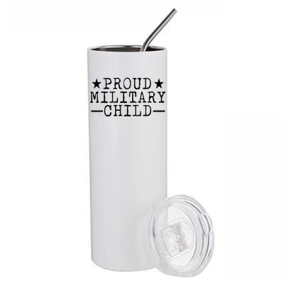 Proud Military Child Stainless Steel Tumbler