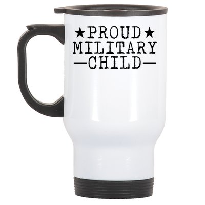 Proud Military Child Stainless Steel Travel Mug