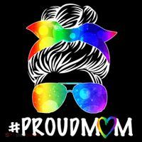 Proud Mom LGBT Rainbow Pride Flatbill Hat