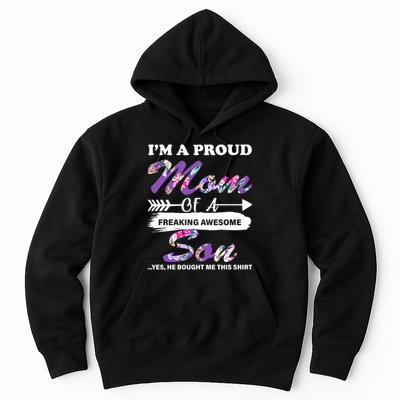 Proud Mom Of A Freaking Awesome Son Hoodie