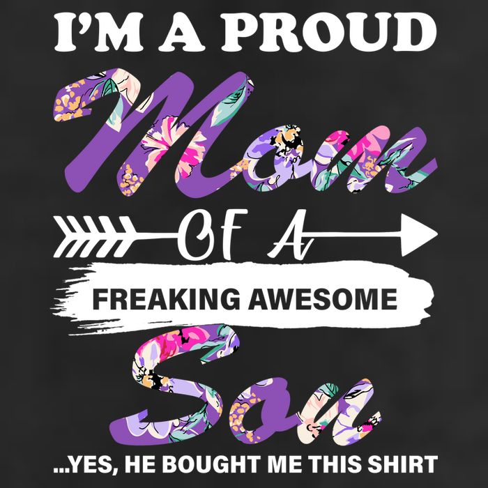 Proud Mom Of A Freaking Awesome Son 11oz C Handle Ceramic Mug