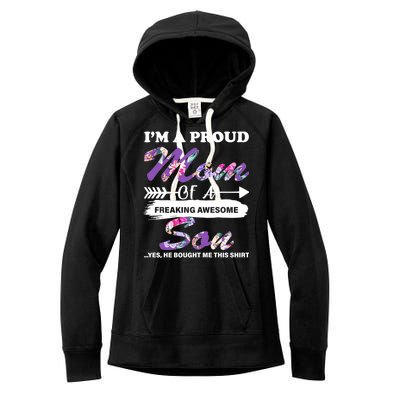 Proud Mom Of A Freaking Awesome Son Women's Fleece Hoodie