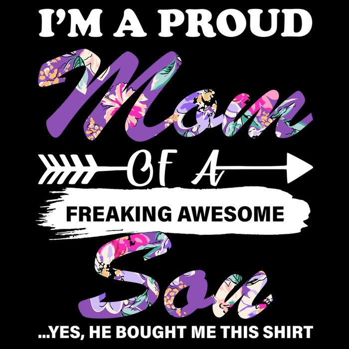 Proud Mom Of A Freaking Awesome Son Baby Bodysuit