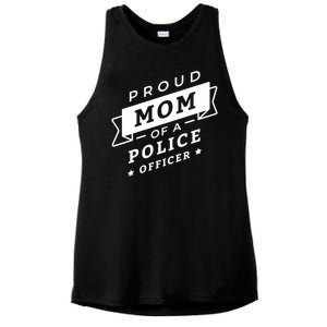 Proud Mom Of A Police Officer Ladies PosiCharge Tri-Blend Wicking Tank