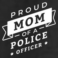 Proud Mom Of A Police Officer 7 Panel Mesh Trucker Snapback Hat