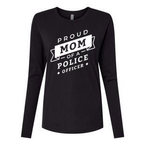 Proud Mom Of A Police Officer Womens Cotton Relaxed Long Sleeve T-Shirt