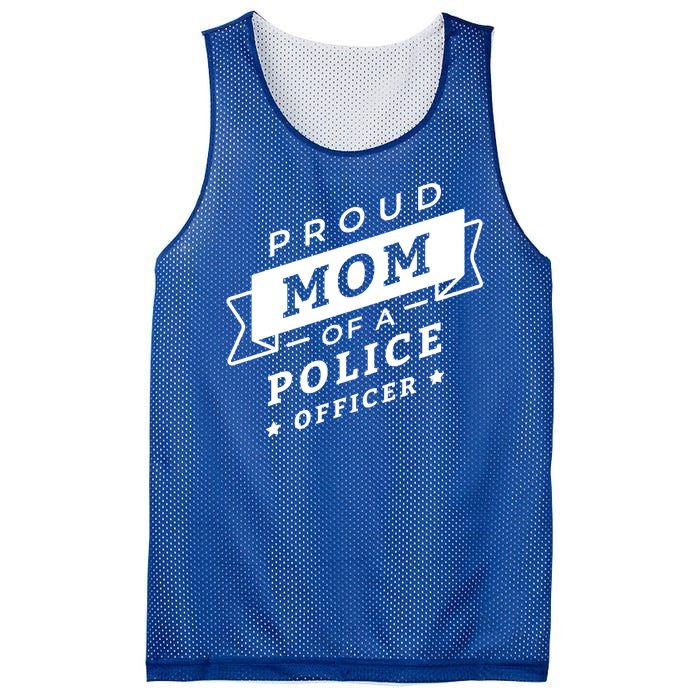 Proud Mom Of A Police Officer Mesh Reversible Basketball Jersey Tank