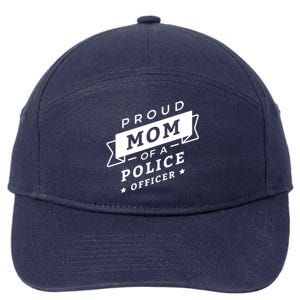 Proud Mom Of A Police Officer 7-Panel Snapback Hat