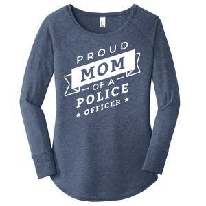 Proud Mom Of A Police Officer Women's Perfect Tri Tunic Long Sleeve Shirt