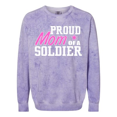 Proud Mom of A Soldier Colorblast Crewneck Sweatshirt