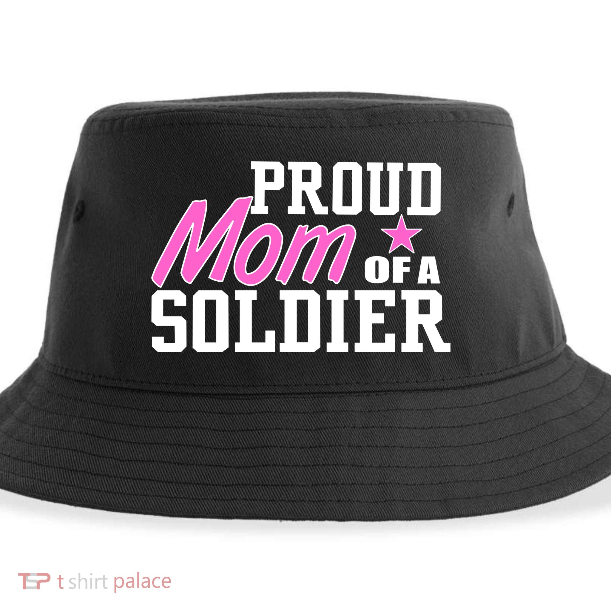 Proud Mom of A Soldier Sustainable Bucket Hat