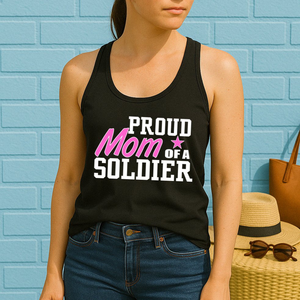 Proud Mom of A Soldier Womens Tank Top