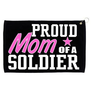 Proud Mom of A Soldier Grommeted Golf Towel