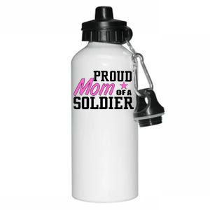 Proud Mom of A Soldier Aluminum Water Bottle