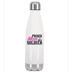 Proud Mom of A Soldier Stainless Steel Insulated Water Bottle