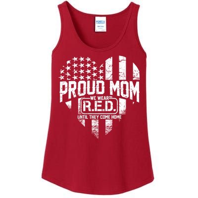 Proud Mom We Wear RED Until They Come Home Ladies Essential Tank