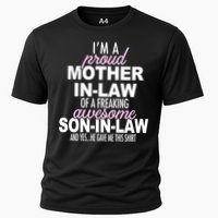 Proud Mother In Law Of Awesome Son In Law Funny Cooling Performance Crew T-Shirt