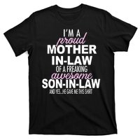 Proud Mother In Law Of Awesome Son In Law Funny T-Shirt