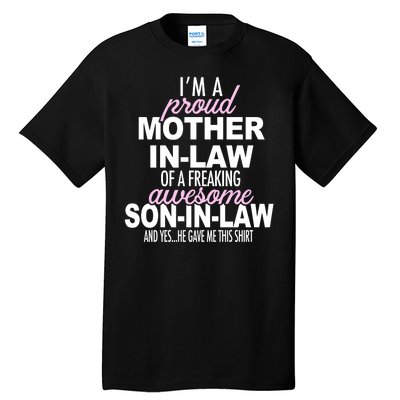 Proud Mother In Law Of Awesome Son In Law Funny Tall T-Shirt